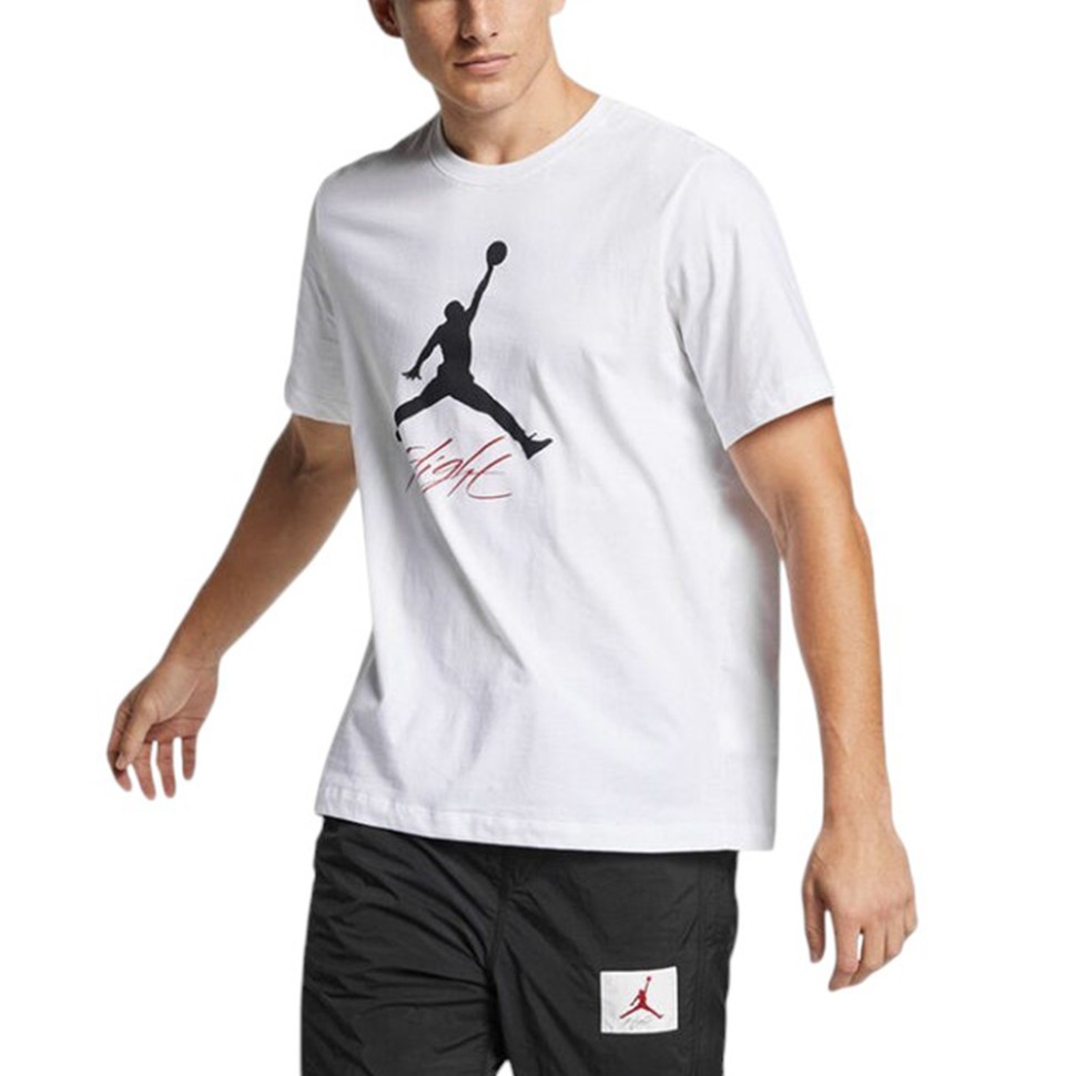 Футболка чоловіча Nike JUMPMAN FLIGHT HBR TEE біла AO0664-100 — фото 1