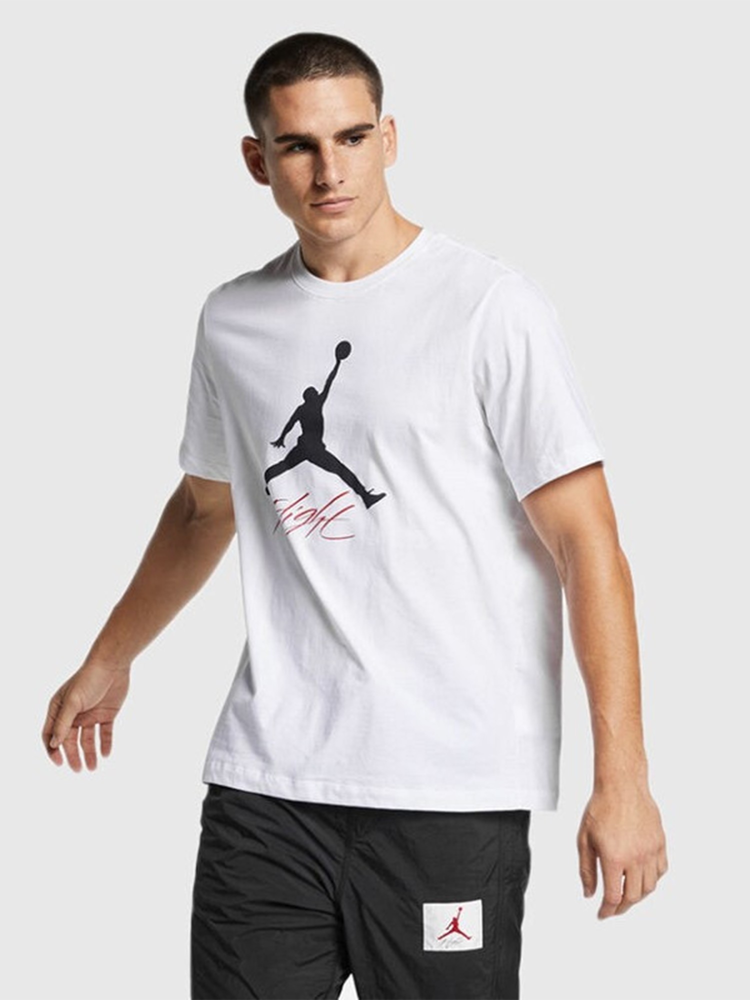 Футболка мужская Nike JUMPMAN FLIGHT HBR TEE белая AO0664-100 изображение 2
