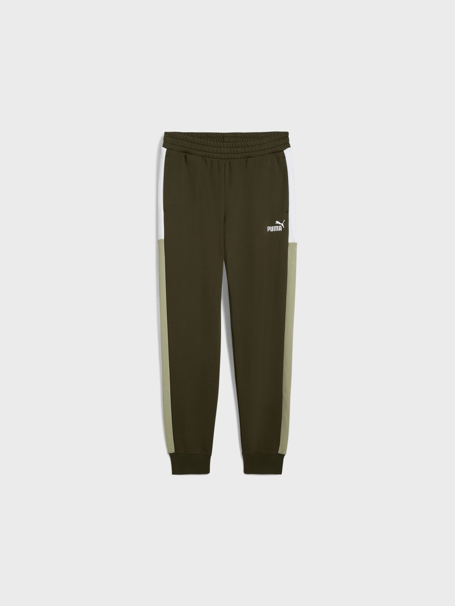 Брюки мужские Puma ESS BLOCK Sweatpants FL хаки 68468882 изображение 2