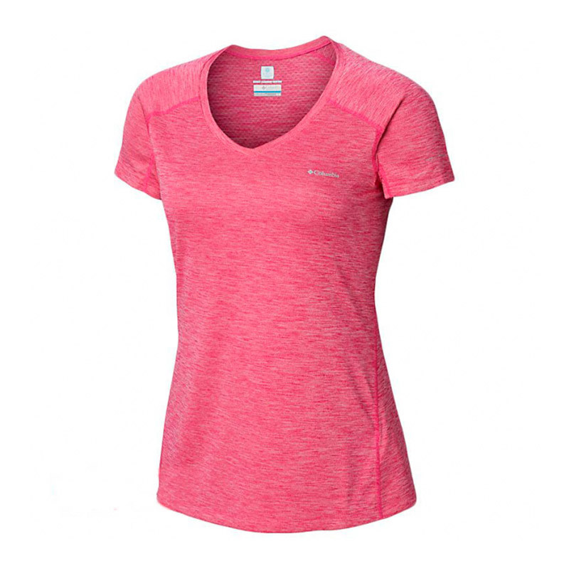 Футболка жіноча Columbia Zero Rules ™ Short Sleeve Shirt рожева 1533571-699 изображение 1