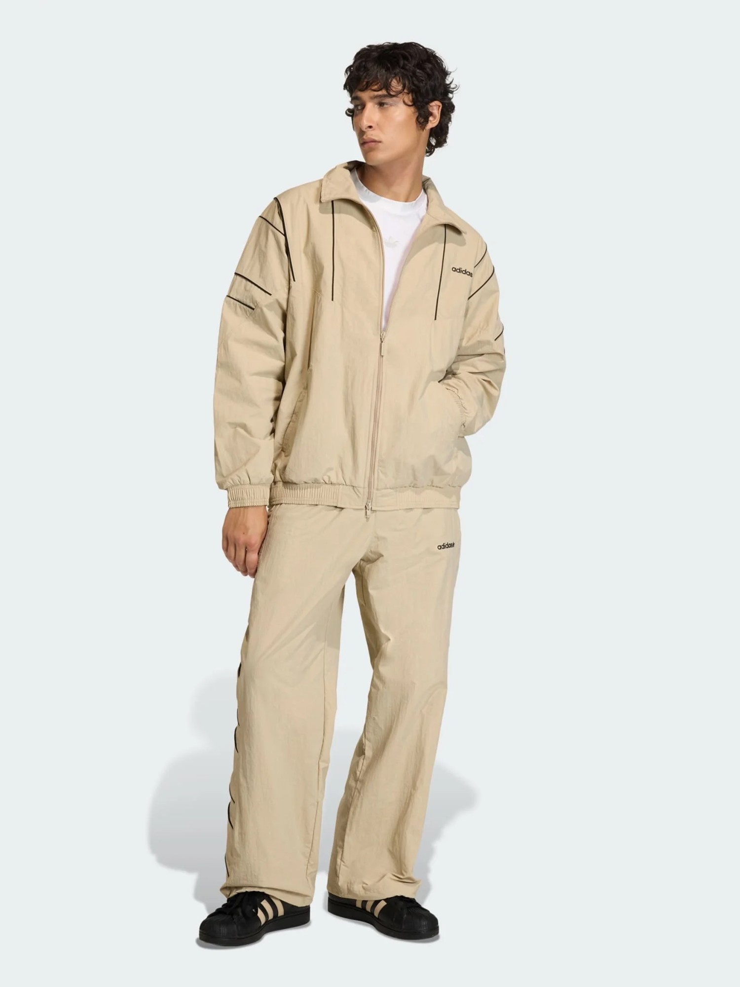 Ветровка мужская Adidas TT бежевая KE0095 изображение 6