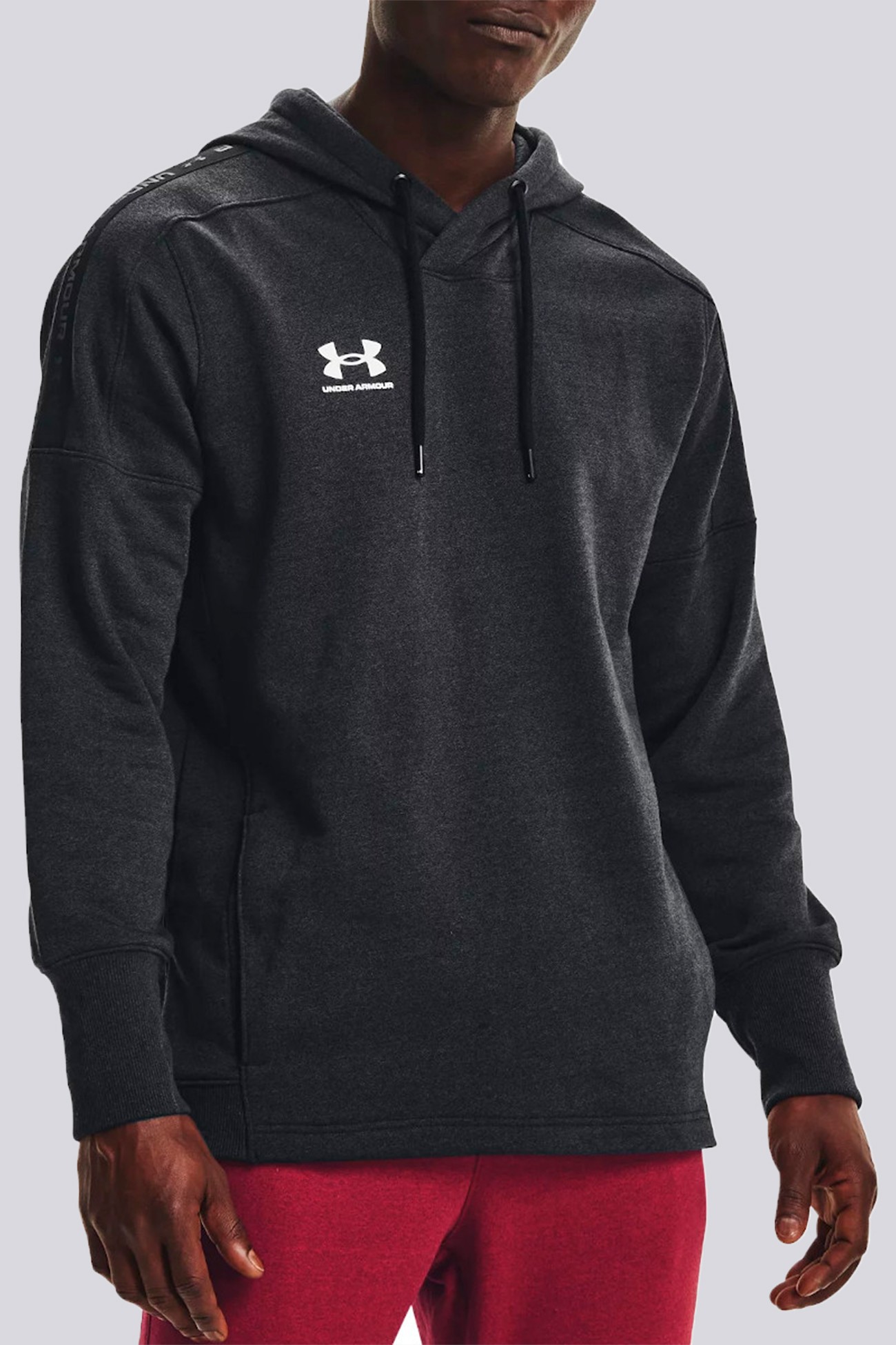 Толстовка мужская Under Armour Accelerate Off-Pitch Hoodie черная 1356763-002 изображение 2
