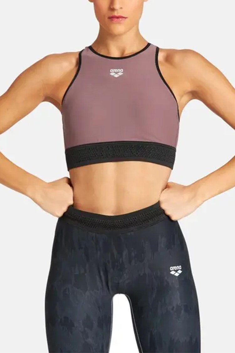 Бра жіноче Arena W Bra Top Cross Back Фіолетовий 003620-200  изображение 2