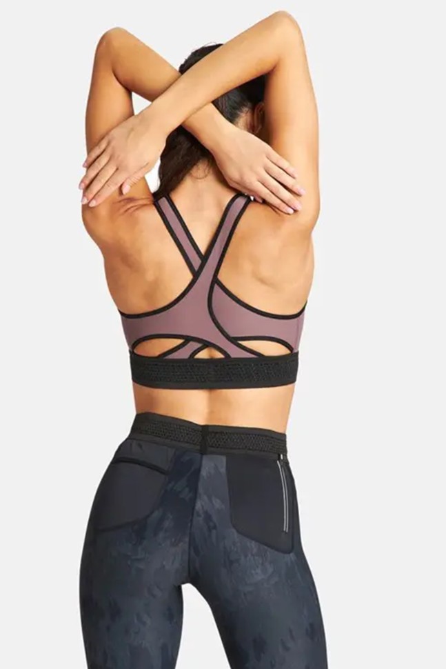 Бра жіноче Arena W Bra Top Cross Back Фіолетовий 003620-200  изображение 3