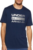 Футболка мужская Under Armour Ua Team Issue Wordmark Ss Academy /  / Graphite синяя 1329582-408 изображение 2