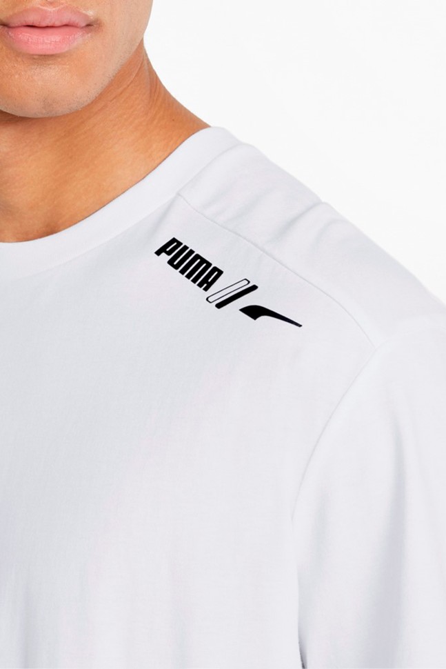 Футболка мужская Puma Rad Cal Tee белая 84743202 изображение 4