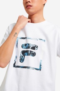 Футболка чоловіча Fila біла 107749-00 изображение 2