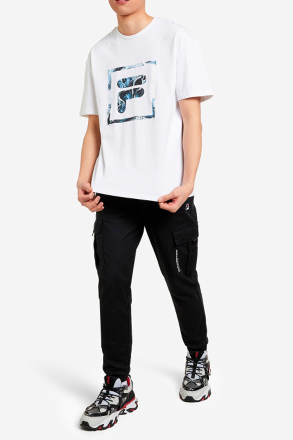 Футболка чоловіча Fila біла 107749-00 — фото 4 — Sport City Футболка чоловіча Fila біла 107749-00 — фото 4