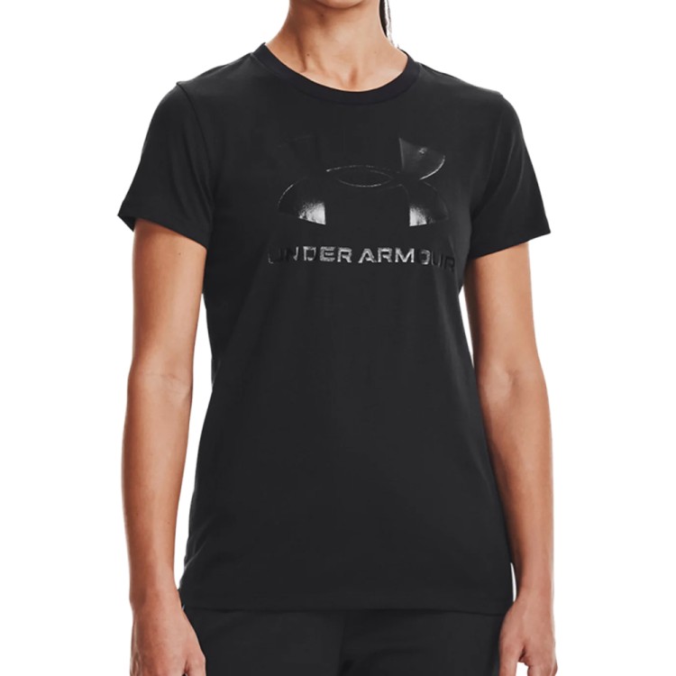 Футболка женская Under Armour UA SPORTSTYLE LOGO SS черная 1356305-002 изображение 1