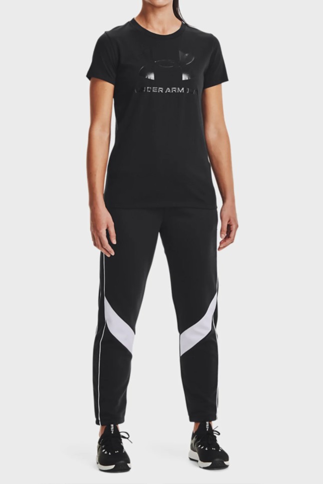 Футболка женская Under Armour UA SPORTSTYLE LOGO SS черная 1356305-002 изображение 3