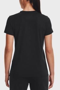 Футболка женская Under Armour UA SPORTSTYLE LOGO SS черная 1356305-002 изображение 4