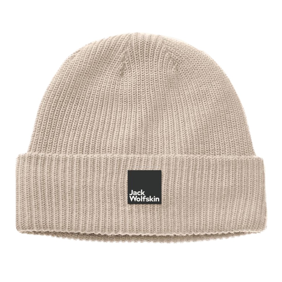 Шапка унісекс Jack Wolfskin PERGAMON BEANIE бежева 1910701-5062 — фото 1
