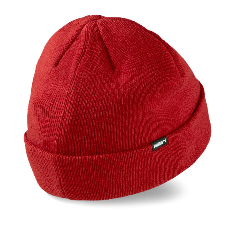 Шапка Puma PUMA Classic Cuff Beanie бордова 02343404 — фото 2