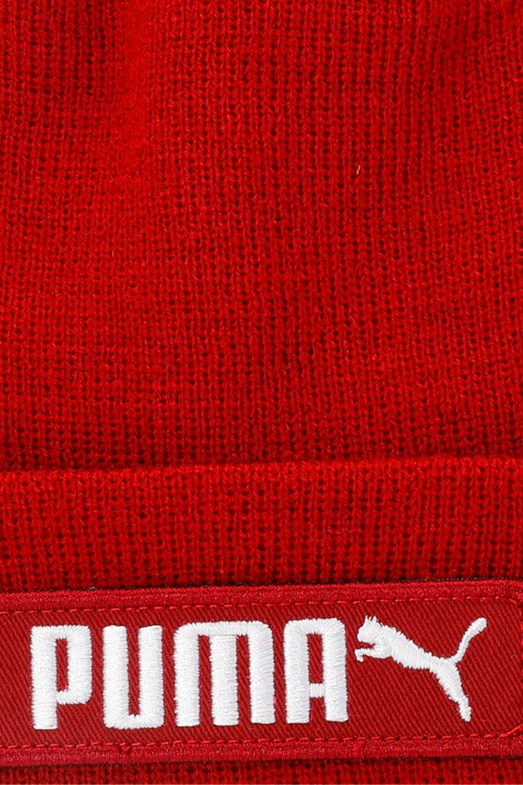 Шапка Puma PUMA Classic Cuff Beanie бордова 02343404 изображение 4