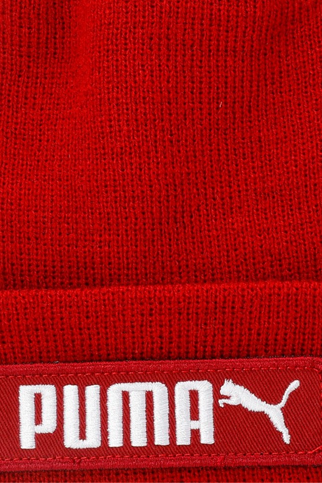 Шапка Puma PUMA Classic Cuff Beanie бордова 02343404 изображение 4