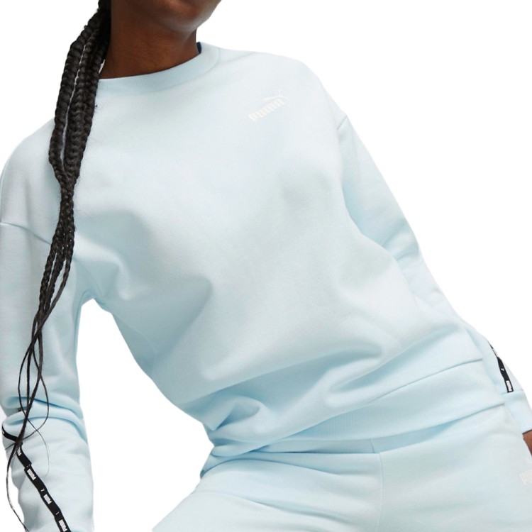 Толстовка женская Puma ESS TAPE Crew голубая 67599569 изображение 1