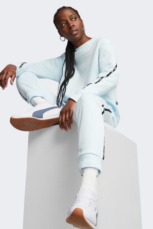 Толстовка женская Puma ESS TAPE Crew голубая 67599569 изображение 4