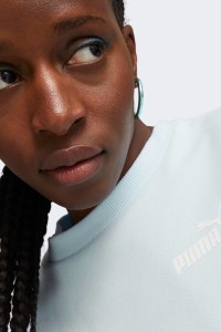 Толстовка женская Puma ESS TAPE Crew голубая 67599569 изображение 5