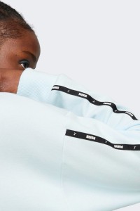 Толстовка женская Puma ESS TAPE Crew голубая 67599569 изображение 6