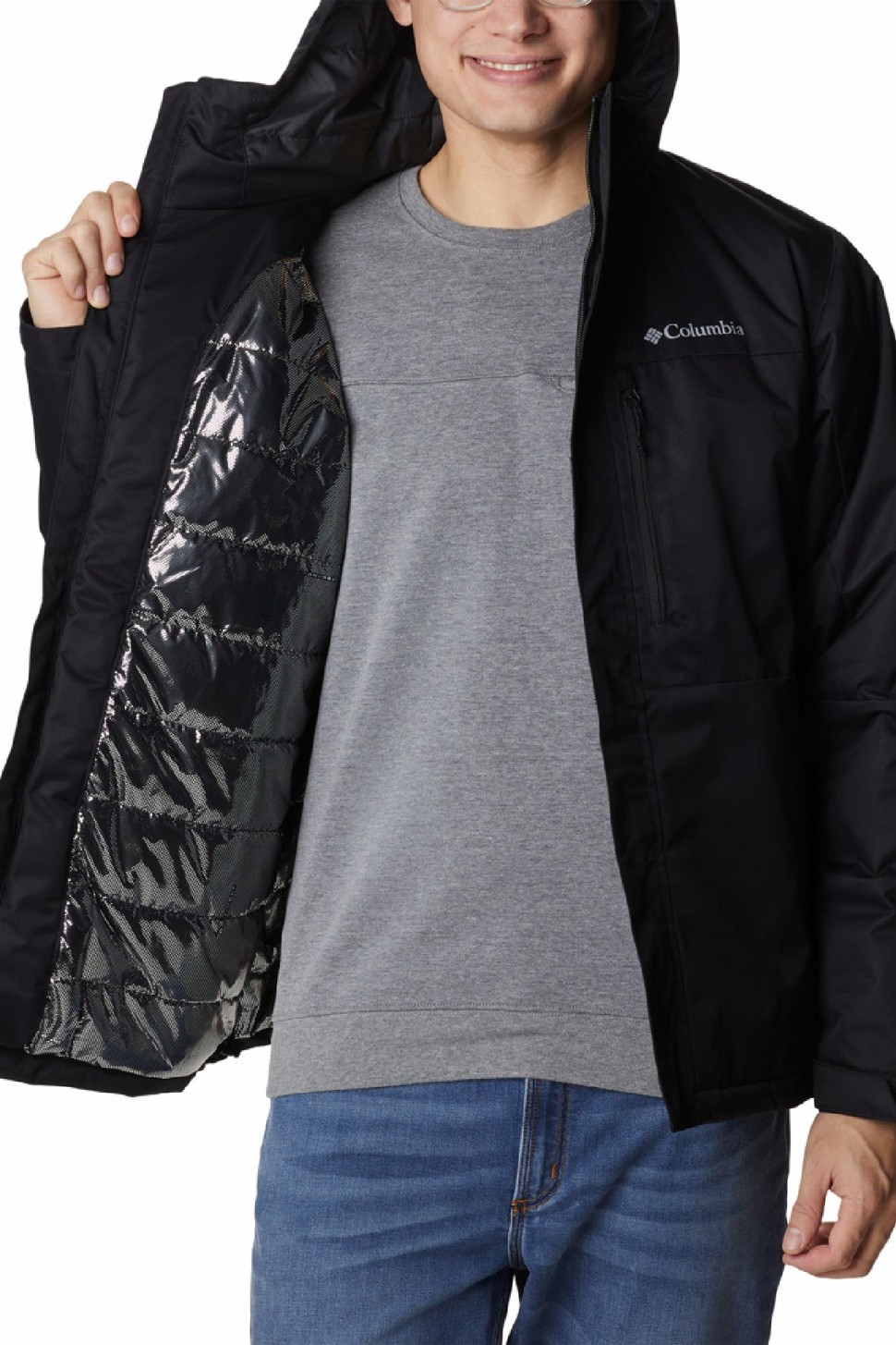 Куртка чоловіча Columbia Hikebound™ Insulated Jacket чорна 2050671-010 — фото 4