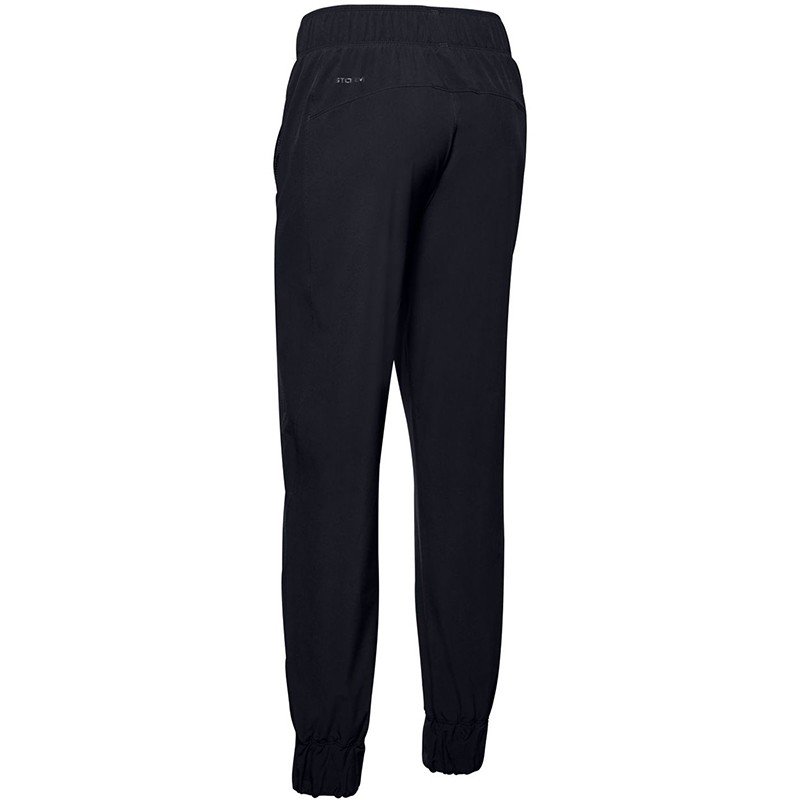 Брюки женские Under Armour Woven Branded Pant черные 1351883-001 изображение 2