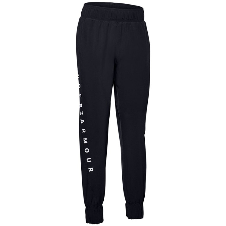 Брюки женские Under Armour Woven Branded Pant черные 1351883-001 изображение 1