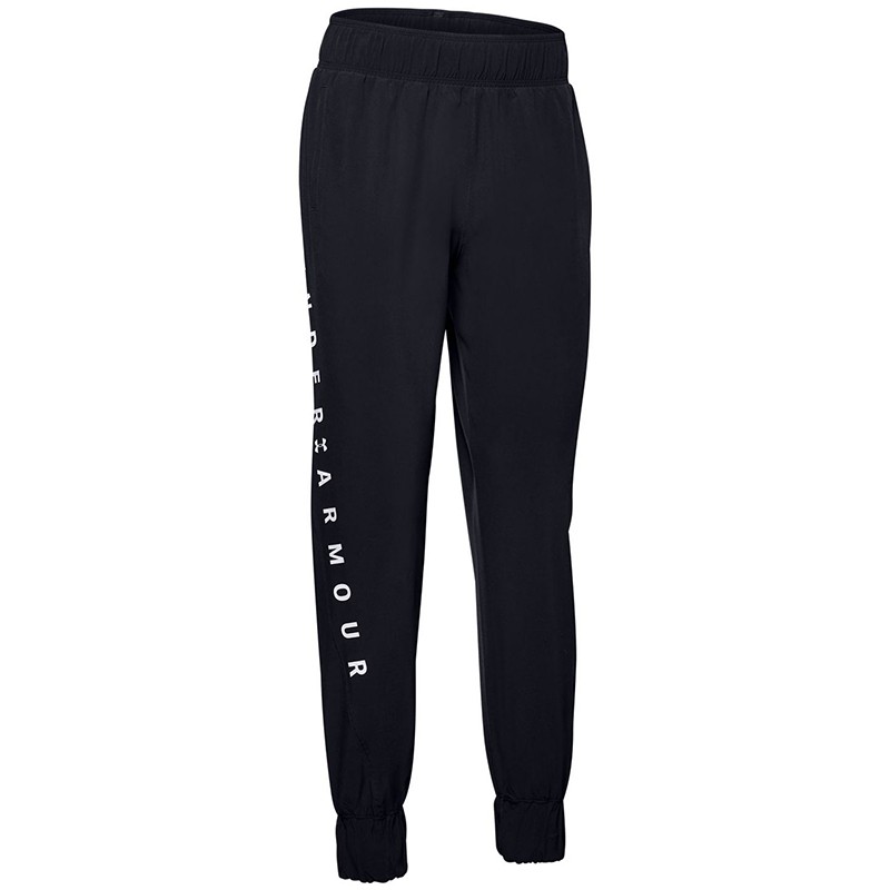 Брюки женские Under Armour Woven Branded Pant черные 1351883-001 изображение 1