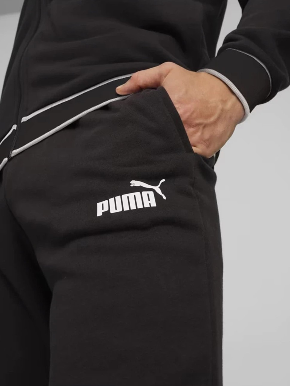 Костюм чоловічий Puma Sweat Tracksuit чорний 67888901 — фото 5