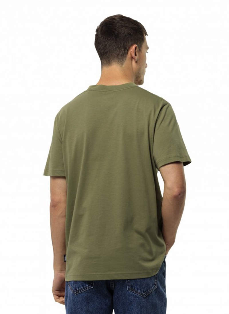 Футболка мужская Jack Wolfskin JACK TENT T M зеленая 1809791-4511 изображение 3