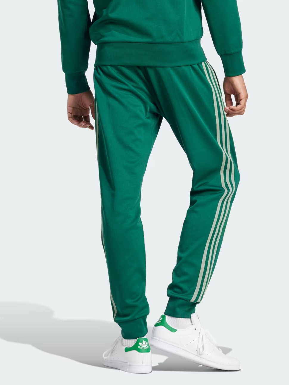 Брюки мужские Adidas SST TP зеленые JC9930 — фото 3