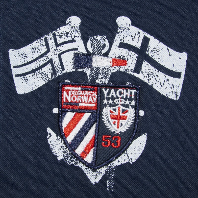 Футболка мужская Geographical Norway синяя SQ259-450 изображение 4