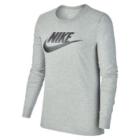 Футболка женская Nike W NSW TEE ESSNTL LS ICON FTR серая BV6171-063 изображение 1