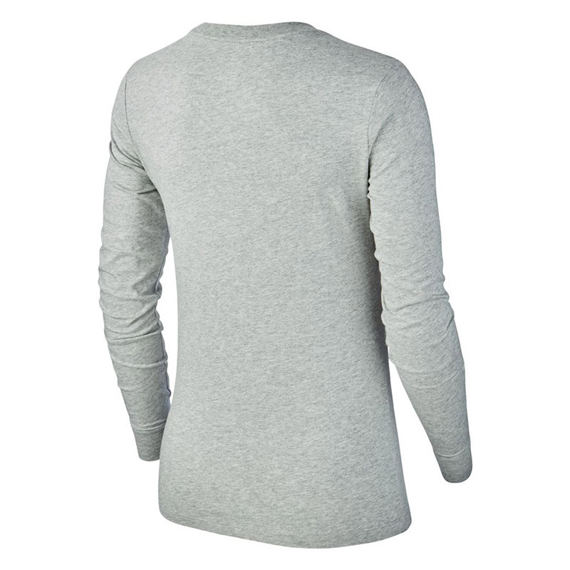 Футболка женская Nike W NSW TEE ESSNTL LS ICON FTR серая BV6171-063 изображение 2