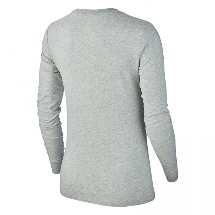 Футболка женская Nike W NSW TEE ESSNTL LS ICON FTR серая BV6171-063 изображение 2