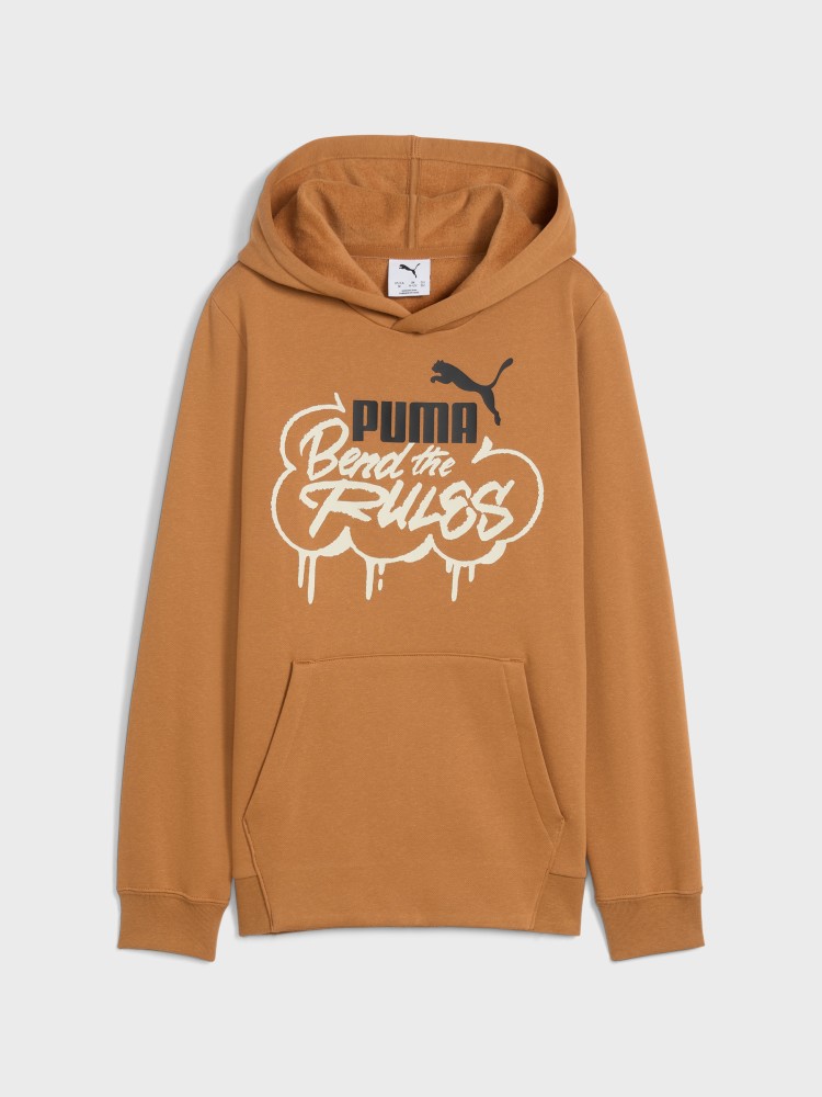 Толстовка детская Puma MID 90s Hoodie оранжевая 69070767 изображение 2