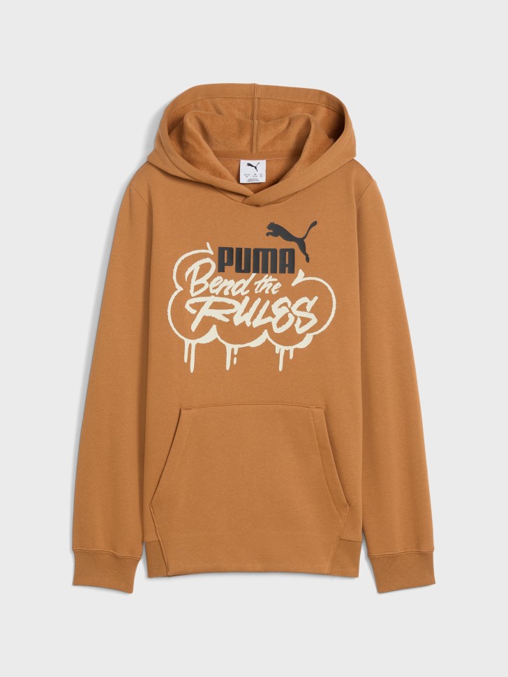 Толстовка детская Puma MID 90s Hoodie оранжевая 69070767 изображение 2