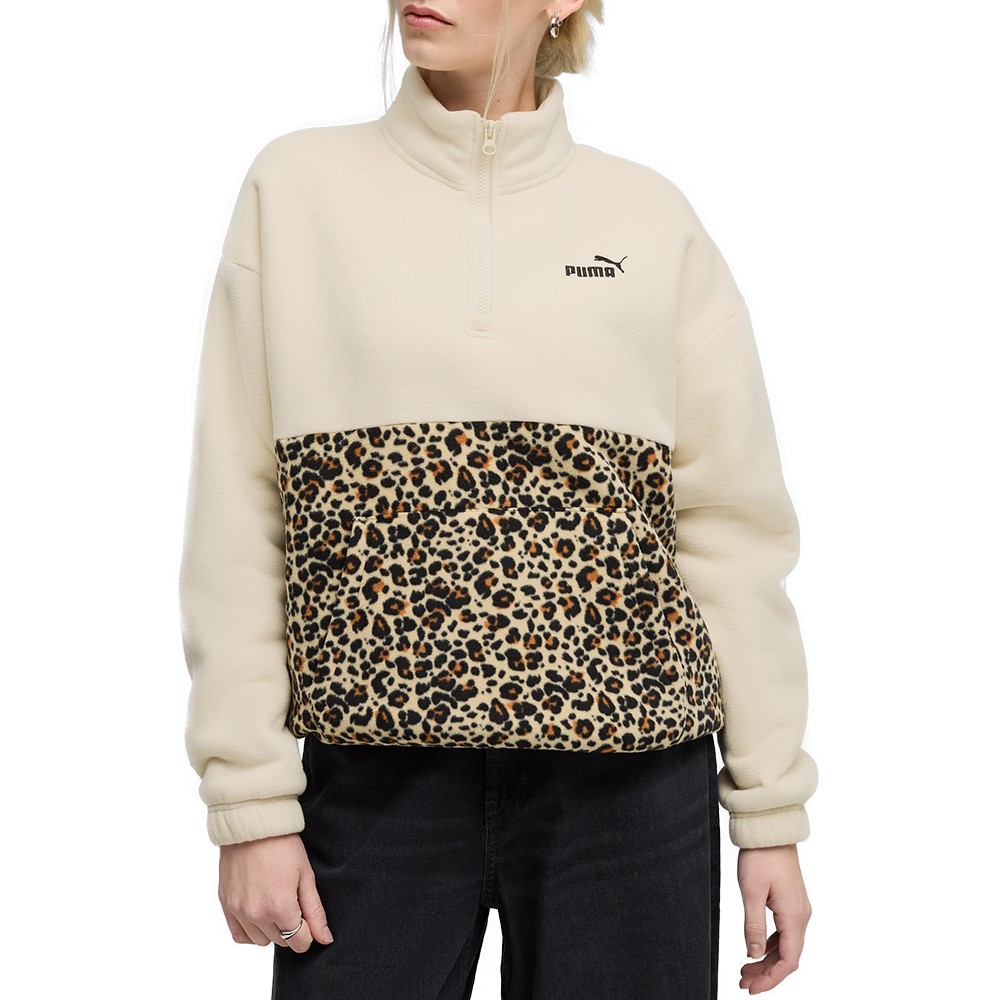 Толстовка женская Puma ESS GRAPHIC Animal Crew молочная 68808387