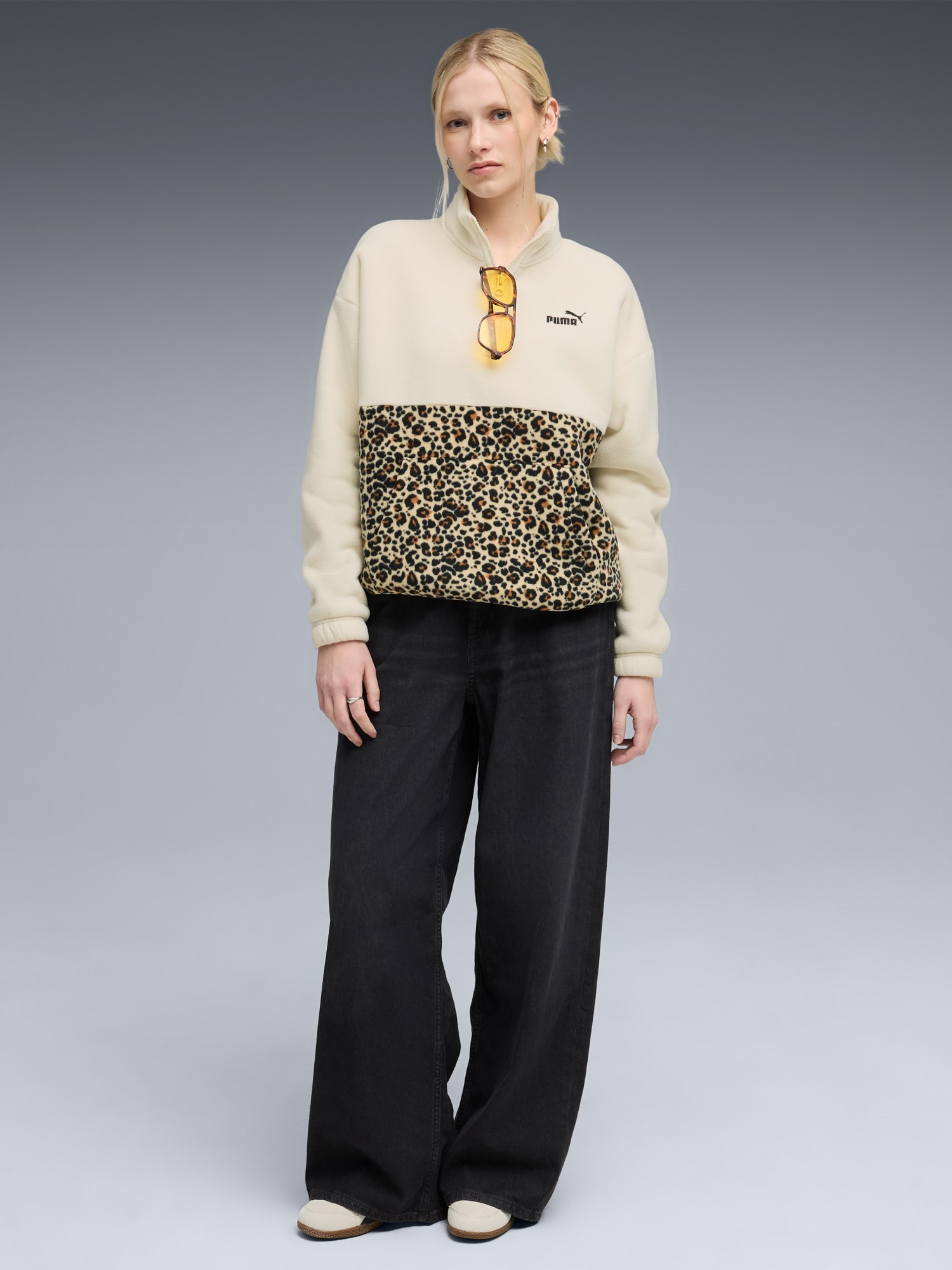 Толстовка женская Puma ESS GRAPHIC Animal Crew молочная 68808387 изображение 4