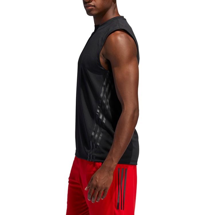 Майка мужская Adidas Aero 3S Sl Tee черная FL4317 изображение 3