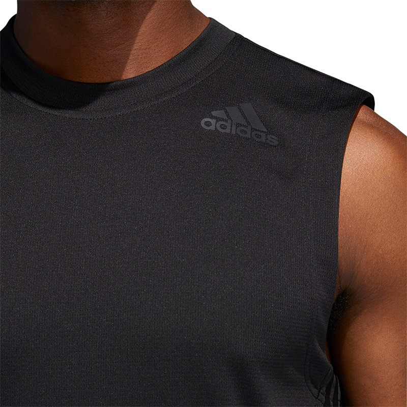 Майка мужская Adidas Aero 3S Sl Tee черная FL4317 изображение 5