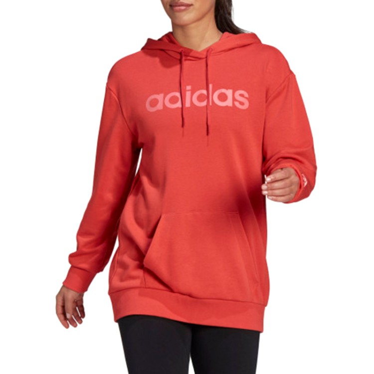 Толстовка жіноча Adidas W Lin Ov Hd червона GL0767  изображение 1
