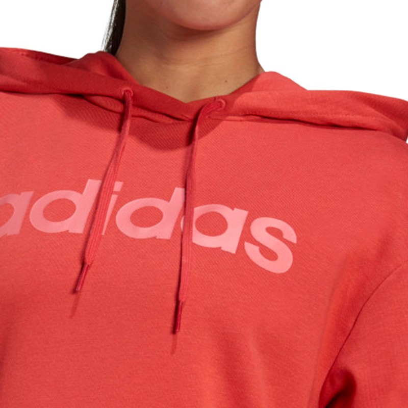 Толстовка жіноча Adidas W Lin Ov Hd червона GL0767  — фото 3