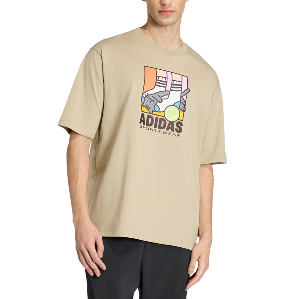 Футболка мужская Adidas M ANI POP PLY T хаки KE4342 — Sport City Футболка мужская Adidas M ANI POP PLY T хаки KE4342
