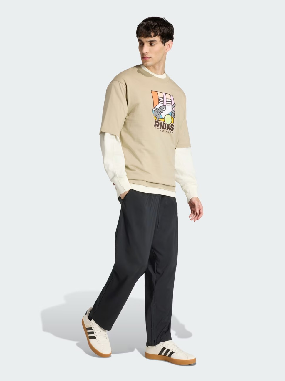 Футболка мужская Adidas M ANI POP PLY T хаки KE4342 — фото 5 — Sport City Футболка мужская Adidas M ANI POP PLY T хаки KE4342 — фото 5