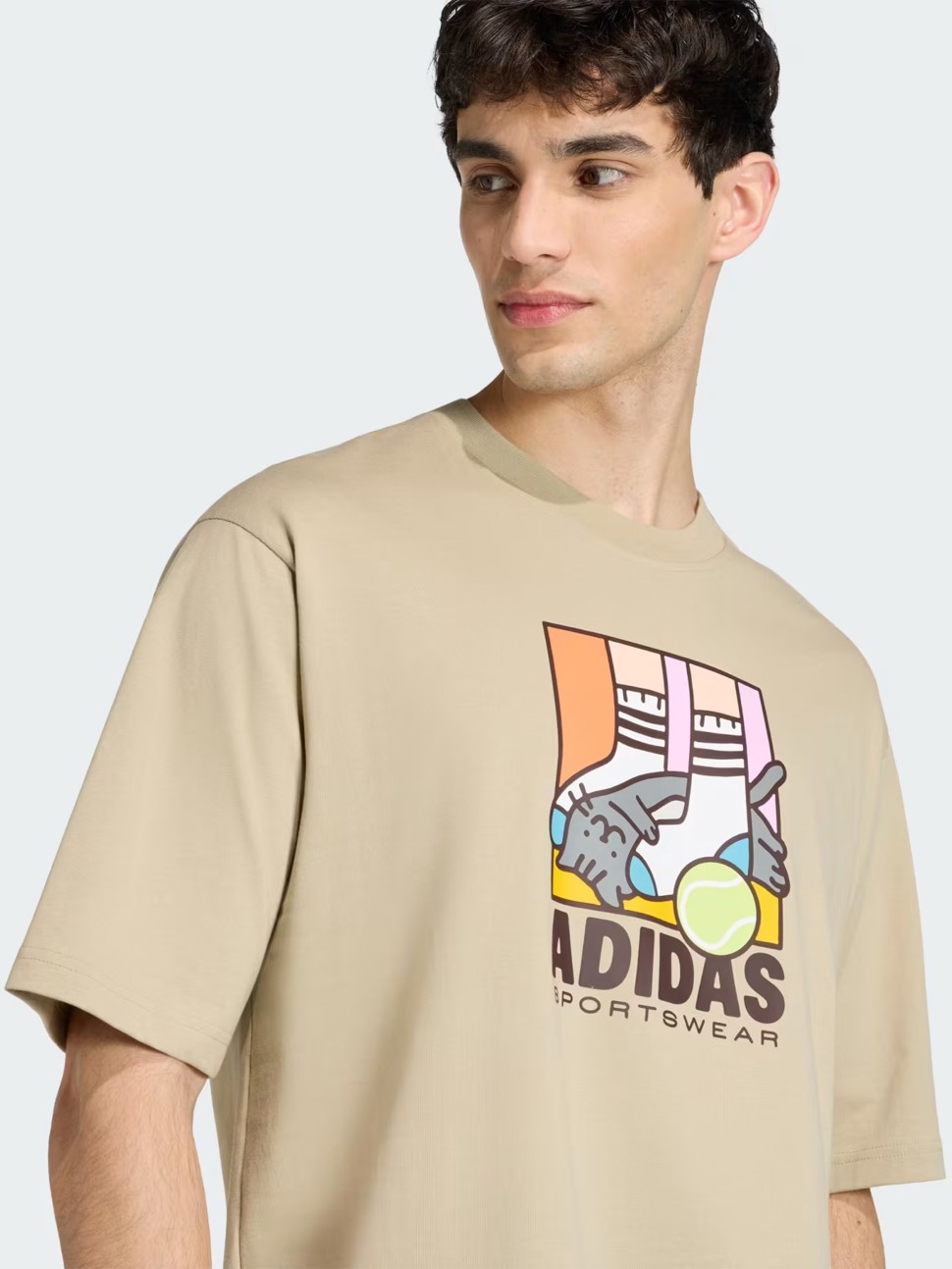 Футболка мужская Adidas M ANI POP PLY T хаки KE4342 — фото 6 — Sport City Футболка мужская Adidas M ANI POP PLY T хаки KE4342 — фото 6