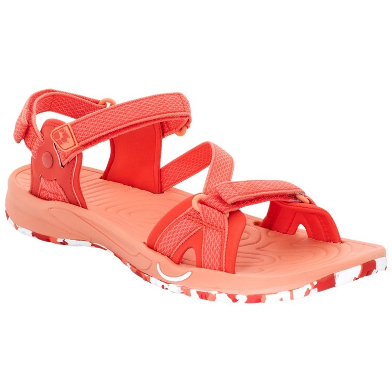 Сандалии женские Jack Wolfskin LAKEWOOD RIDE SANDAL W оранжевые 4019041-2043 — фото 1