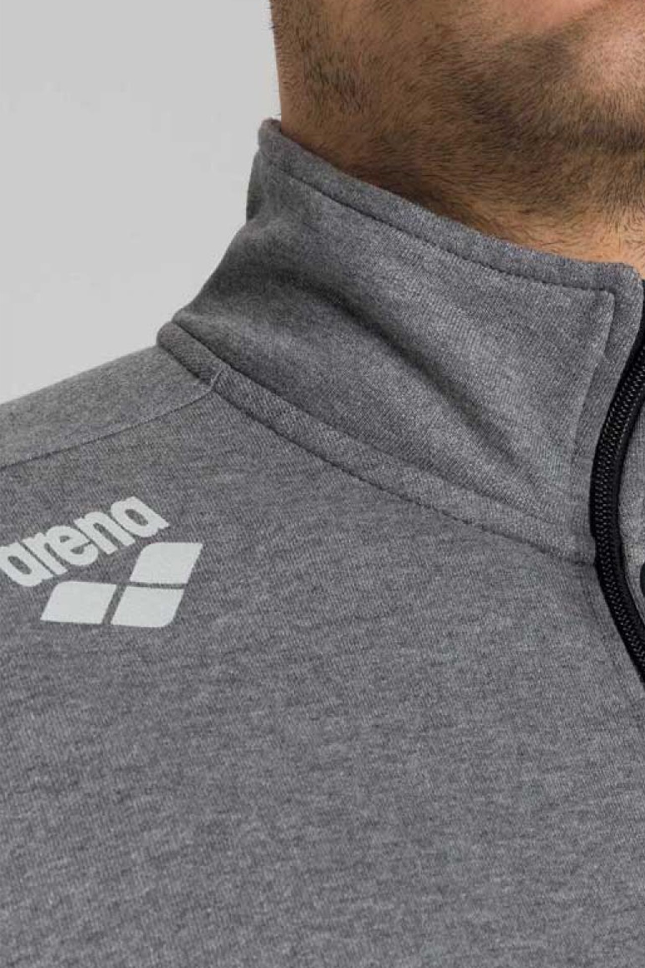 Толстовка чоловіча Arena Te F/Z Jacket сіра 003769-552 изображение 2