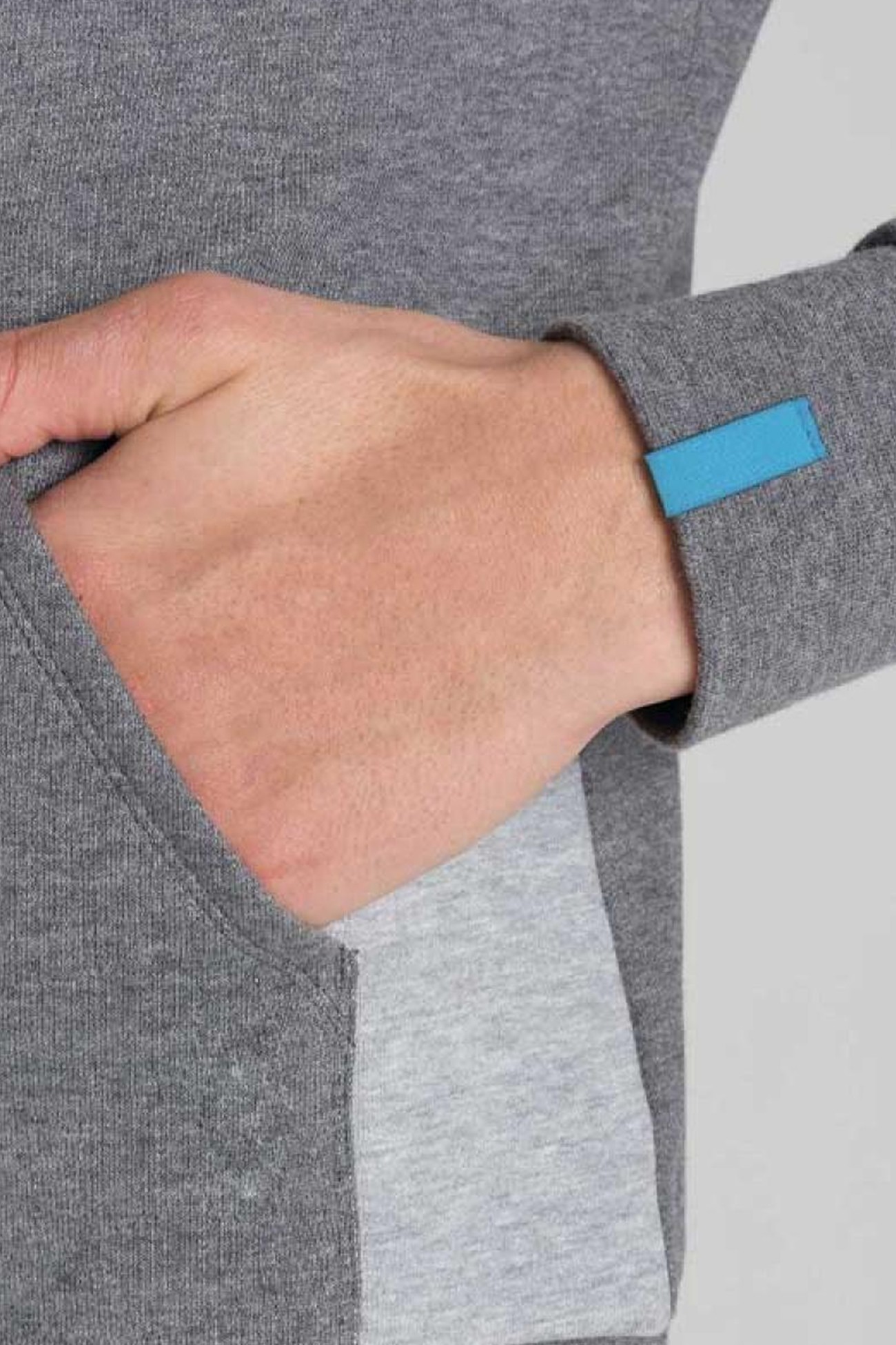 Толстовка чоловіча Arena Te F/Z Jacket сіра 003769-552 изображение 3