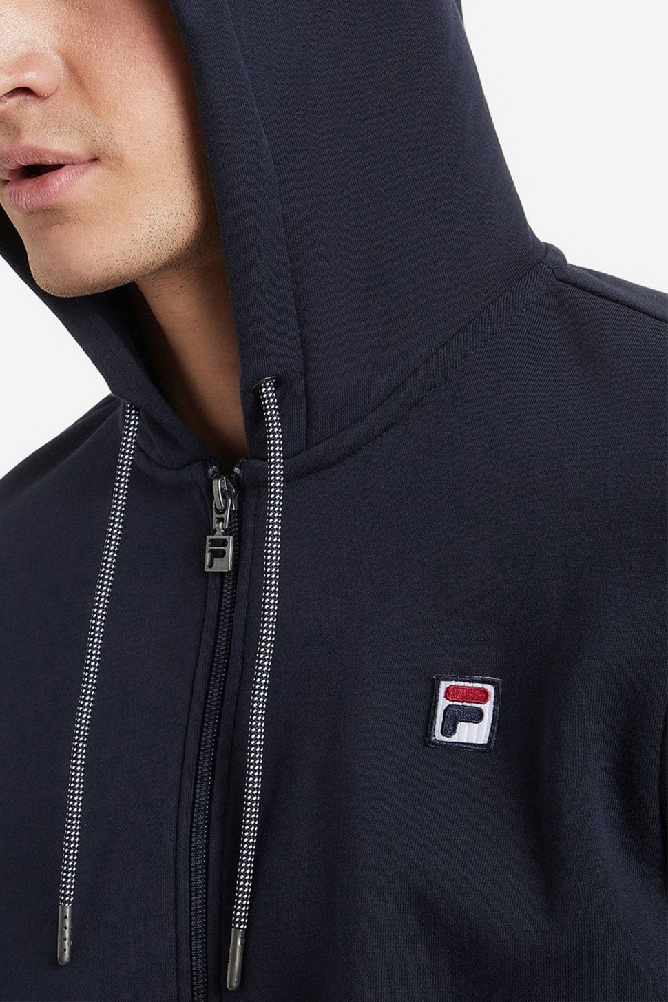 Толстовка чоловіча Fila темно-синя 113775-Z4 — фото 4