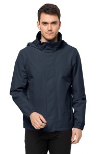 Вітрівка чоловіча Jack Wolfskin STORMY POINT 2L JKT M темно-синя 1111142-1010 изображение 2